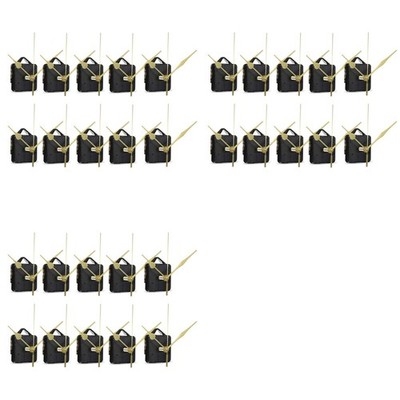30 Stück 18 mm Leise Uhrwerk-Sets DIY Spindelzeiger Wand Quarzuhr Uhrwerk M5053