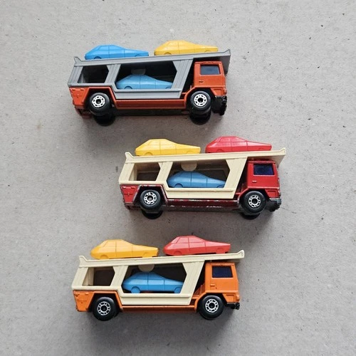 Matchbox Lesney 3 Vintage Bedford Car Transporter Trucks # 11 Good Condition