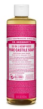 Dr. Bronner's Certified Fair Trade 18-In-1 Hemp Rose Pure-Castile Soap 8 oz