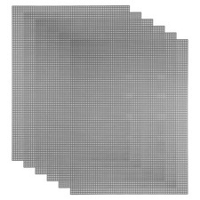 5Pcs Mesh Canvas, 10.5" x 13.5" Plastik-Leinwand f&uuml;r Kreativprojekte