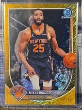 2025/26 Bowman Chrome Mikal Bridhes GOLD SHIMMER REFRACTOR  /50 #BCV-152