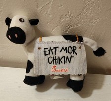 Chick Fil A Cow Eat Mor Chikin Sign More Chicken Small Plush Stuffed Animal 4"