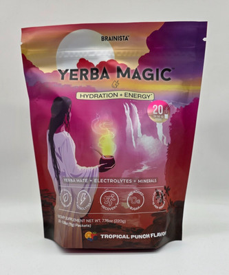 Yerba Magic Hydration + Energy - Tropical Punch with Electrolytes - 20 Packets