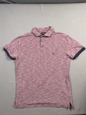 Rodd  Gunn Mens Sports Fit Cotton Preppy Polo Shirt Short Sleeve Size L Purple