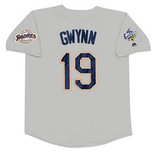 Tony Gwynn San Diego Padres 1998 World Series Grey Road Jersey Men's (L-XL)