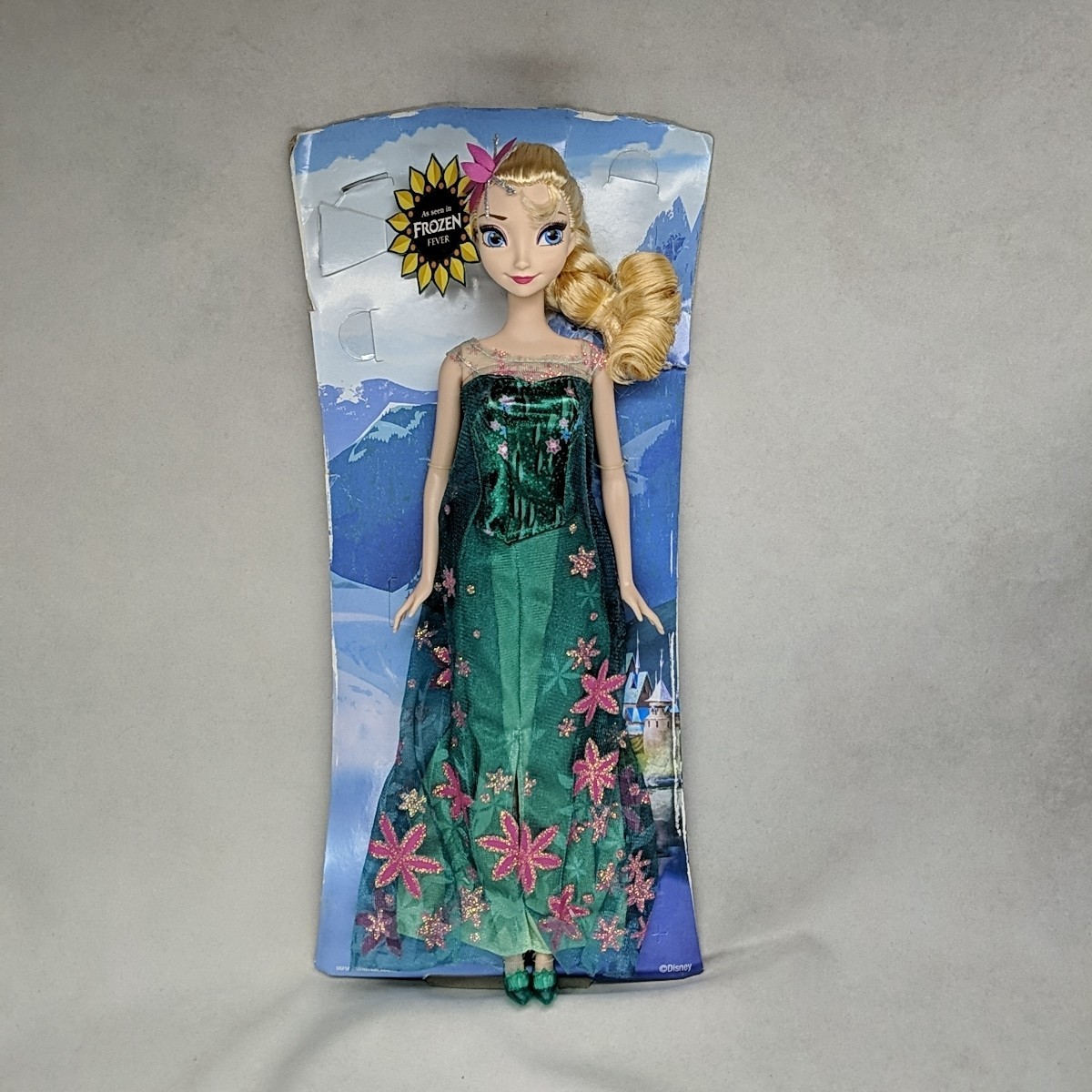 2014 Mattel Disney&rsquo;s Frozen Fever Birthday Party Elsa New Open Packaging