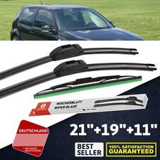 3X SCHEIBENWISCHER VORNE + HINTEN SATZ Für VW LUPO 6E1 6X1 98-03 Wischerblatt