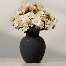 6.1 Inch Tall Vintage Ceramic Flower Vase,Rustic Farmhouse Vase for Home Decor,D