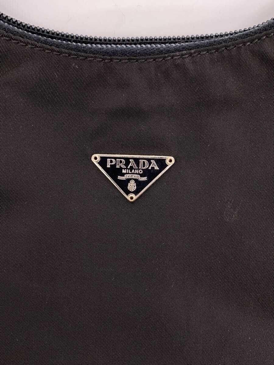 PRADA MV515 Handbag Nylon Black Plain Used thumbnail 7