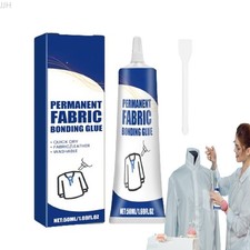 50ml Permanent Fabric Glue - Waterproof Washable Clear Clothing Adhesive