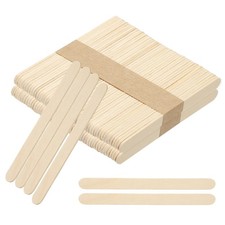 100Pcs Crafts Sticks, 4.5 Inch Wooden Sticks for Crafts, Wood