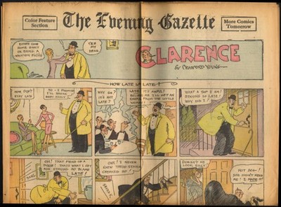 Worcester Evening Telegram Comics 4/11 1928 Clarence; Pa's Son-in-Law