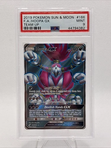 Pokemon Hoopa GX Team Up Full Art #166 PSA 9 Mint