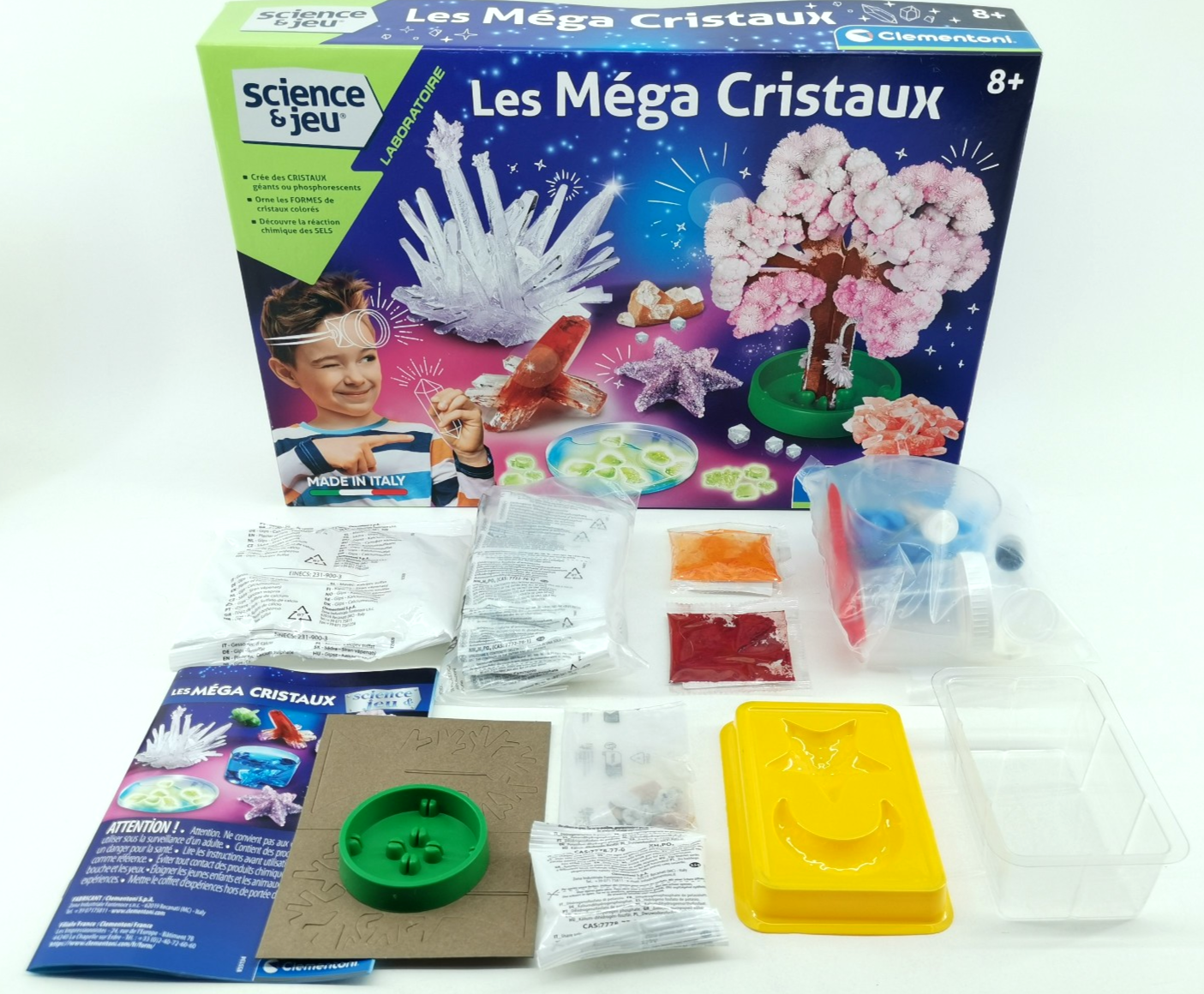 Clementoni Mega-Kristalle Chemie-Set Französisch B-Ware neu komplett ab 8J