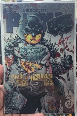 DO YOU POOH Absolute Batman Kirkham Battle Damage Homage SIGNED BY MARAT 2of5