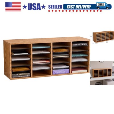 Literature Organizer, 24 Compartments, Office and Classroom Mailbox with Adju...