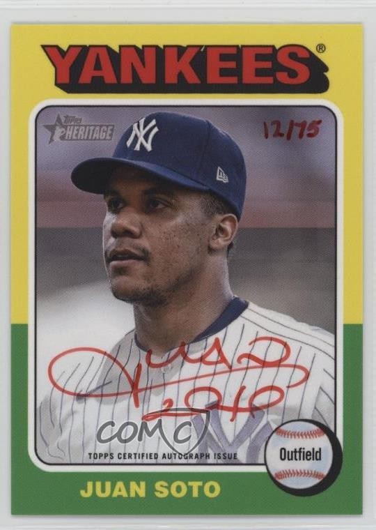 2024 Topps Heritage Real One Special Edition Red Ink 12/75 Juan Soto Auto 1r1k