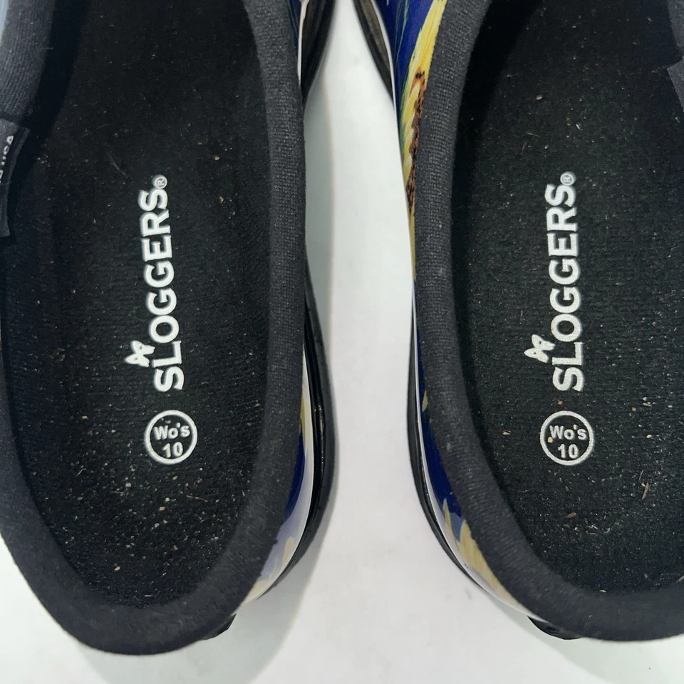 Sloggers Women’s Waterproof Gardening Shoes Navy Blue & Sunflowers Size 10 USA - Image 4 of 4