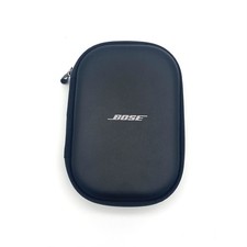 Bose Quiet Comfort Headphones Hard Case Black Zip Travel -CASE ONLY-
