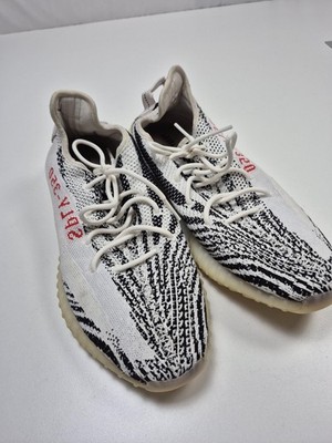 Adidas Yeezy Boost 350 V2 Zebra Shoes Mens Size 14 White Black CP9654 Sneakers