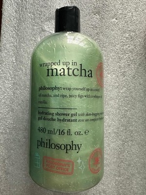 Philosophy Holiday Wrapped up in Matcha 3 in 1  Shampoo Shower Gel 16 Oz Sealed