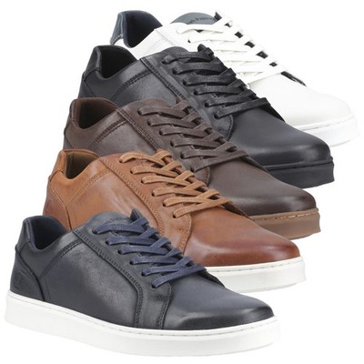 Herren Hush Puppies Madden lässige elegante Schnürschuhe aus Leder Größen 7 bis 12