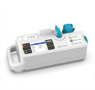 SP950 Medical Syringe Infusion Pump Human Use LCD Display Real-Time Alarms