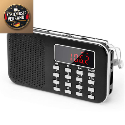 Mini Radio L-218AM mit TF USB MP3 1200mAh Akku