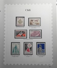 CHILI   Collection sur feuilles d'album - 7 Timbres Neuf !!!
