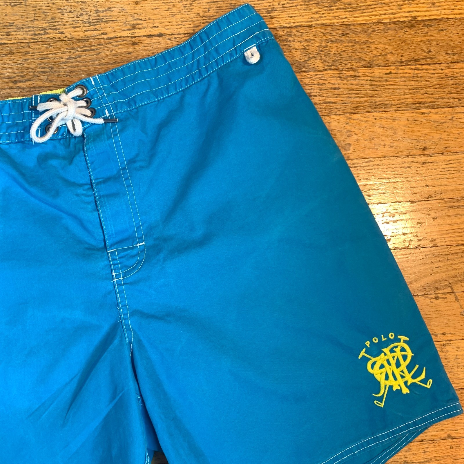 Vintage Polo Ralph Lauren Mens Medium Board Shorts Embroidered Swim Trunks