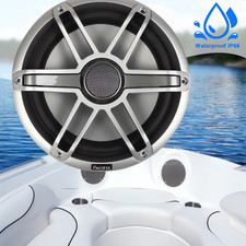 2PCS 6-1/2" 2-Way Marine RGB LED Lighting Waterproof 150W Marine Boat Speakers