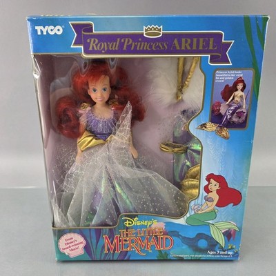 TYCO The Little Mermaid Royal Princess Ariel Doll Set Disney Vintage 1991 NEW
