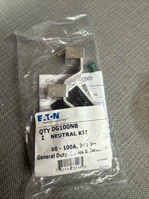 Eaton DG100NB 100A Safety Switch Neutral Kit