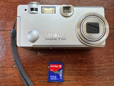 Vintage Minolta DiMAGE F100 Digital Camera - 4mp CCD - TESTED See Sample Photos