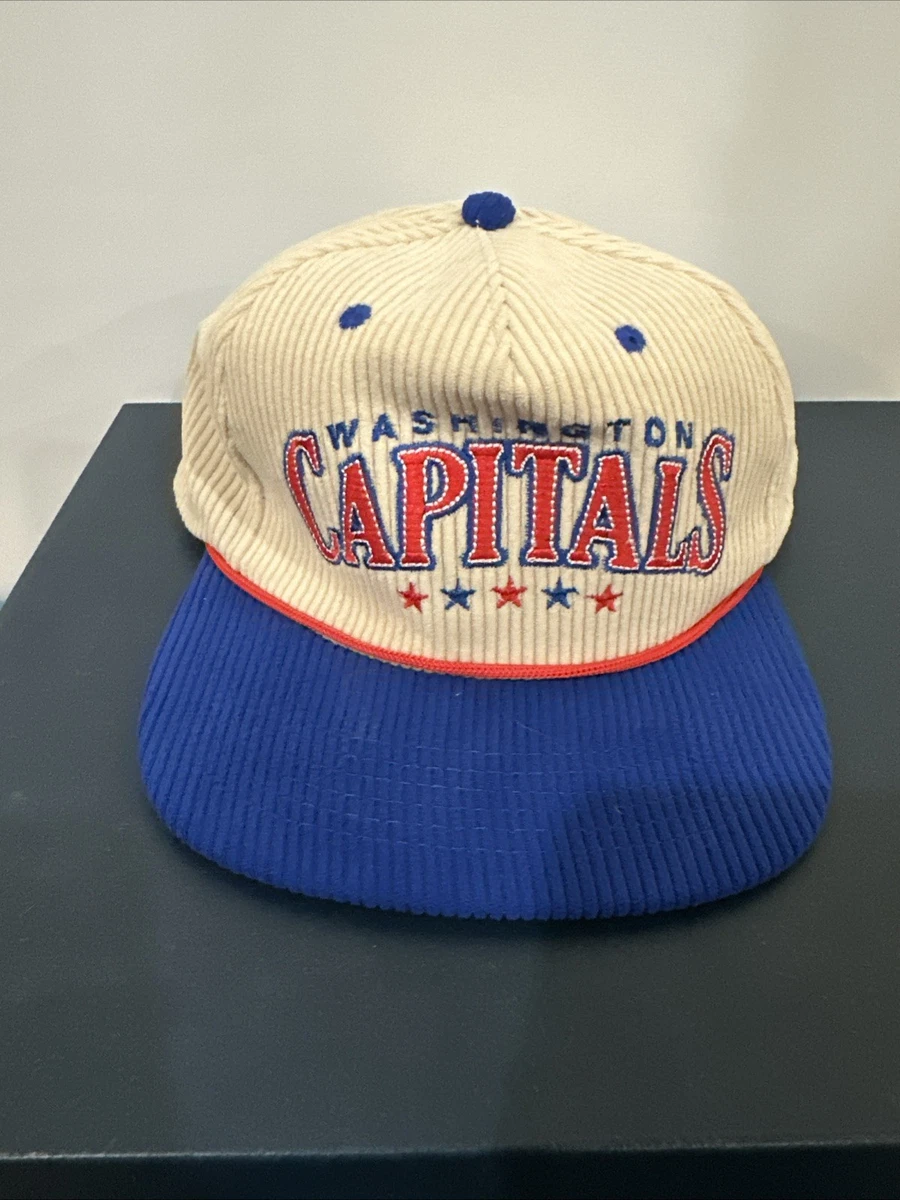 Casquette Snapback Authentique Pro Rink Trucker Pour Hommes Bleu Marine Washington Capitals
