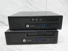 Lot of 2 HP 800 G1 ELITEDESK USDT Desktop PC COMPUTER i5-4th gen 8GB RAM!