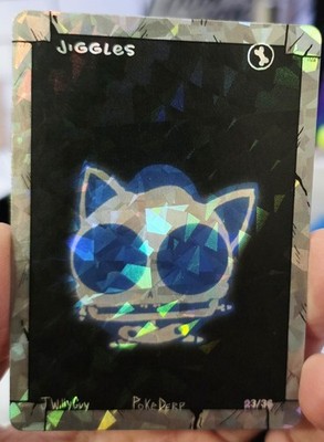Jigglypuff - Cracked Ice Holo - Haloween Pokederp Fan Art Pokemon