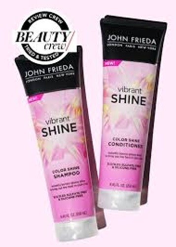 Twin Pack JOHN FRIEDA Vibrant SHINE Shampoo & Conditioner 250ml EACH - Picture 1 of 1