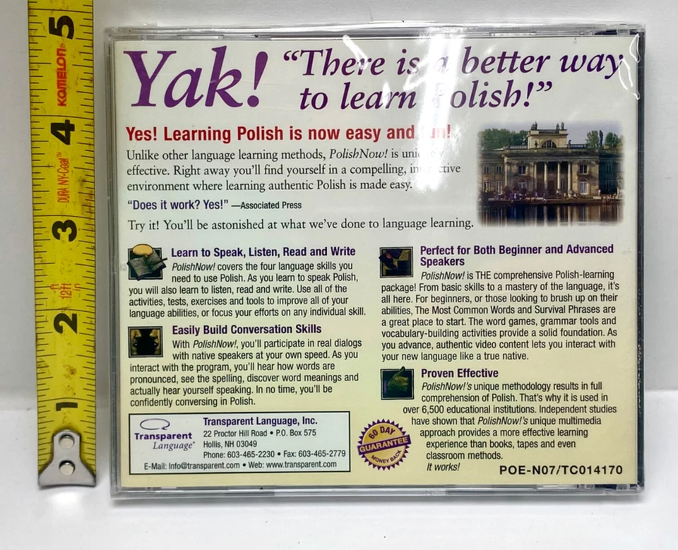 Learn Polish Now! New Sealed Master Program CD-ROM For Windows Macintosh NOS - Image 2 of 4