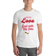Short-Sleeve Tee -Girls Love Guys With Big Stixs-Funny Cigar Shirts,Gift For Her
