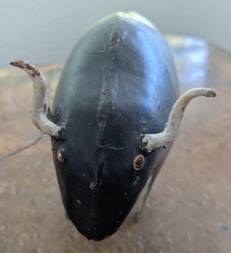 Recycled Metal Buffalo Sculpture Bucket Animals Hand Painted - Picture 7 of 11