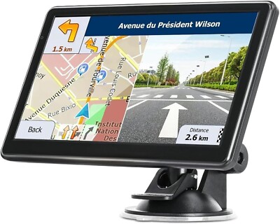GPS Navigator for Car Truck RV, Latest 2025 Map 7 inch Touch Screen Car GPS