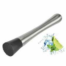 Cocktail Muddler 8" Stainless Steel Bar Mixer Barware Drink Mojito Cocktail DIY