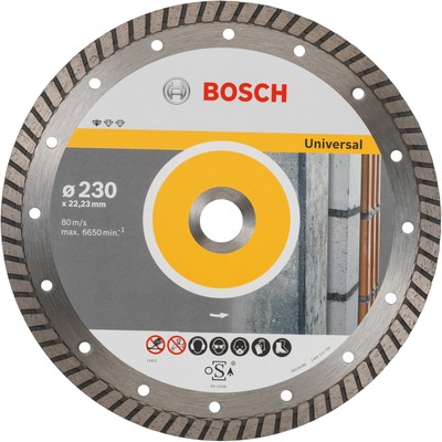 Bosch Professional Diamanttrennscheibe Standard for Universal Turbo, Ø 230mm