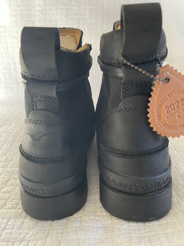 NEW in box Manitobah Mukluks Mesa Moc Toe Unlined boot MENS black size 12 - Picture 4 of 20