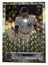Marketplace image: LUIS GIL 2022 Topps Chrome Rookie Auto Superfractor 1/1. Rookie Of The Year