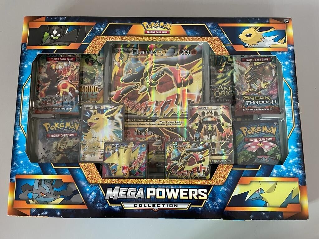 Pokemon TCG Mega Powers Collection Ex Premium Box Brand New Factory Sealed