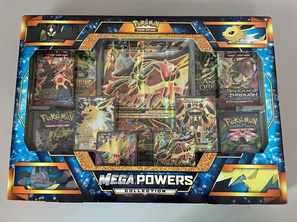 Mega Powers Collection Box w/ Lucario Jolteon Zygarde Manecetric