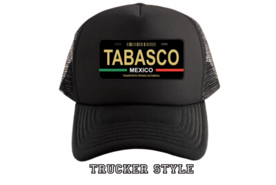 Tabasco Mexico (trucker style) Snapback Hat, Custom UNISEX