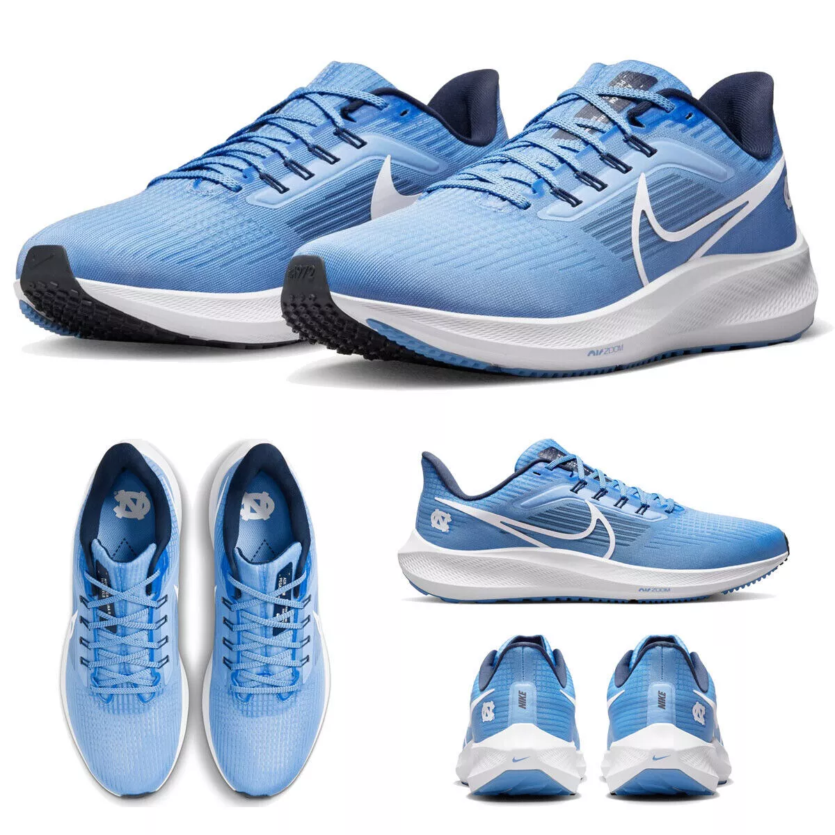 NEW North Carolina Tar Heels UNC Nike Air Zoom Pegasus 39 Running Shoe Sneaker